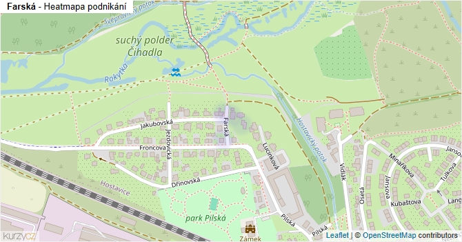 Farská - mapa podnikání