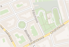 Fibichova v obci Praha 1 - mapa ulice