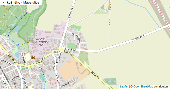 Firkušného - mapa ulice