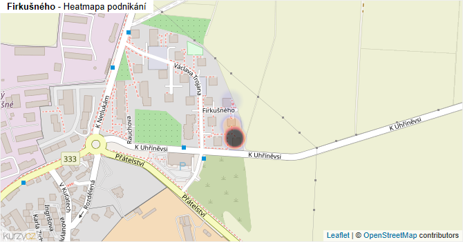 Firkušného - mapa podnikání