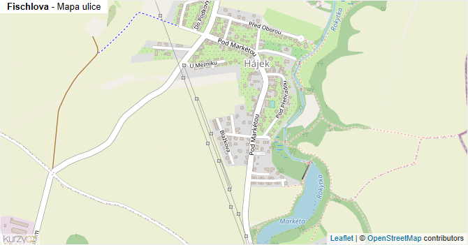 Fischlova - mapa ulice