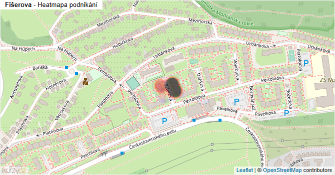 Fišerova - mapa podnikání