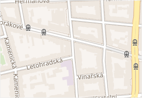 Františka Křížka v obci Praha 11 - mapa ulice