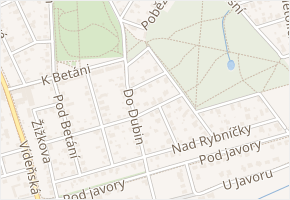 Františka Šimáčka v obci Praha - mapa ulice