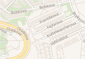 Františkova v obci Praha - mapa ulice