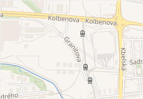 Granitova v obci Praha - mapa ulice