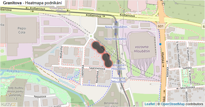 Granitova - mapa podnikání