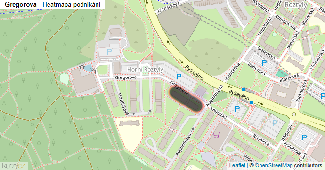 Gregorova - mapa podnikání