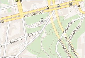 Gymnastická v obci Praha 8 - mapa ulice