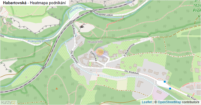 Habartovská - mapa podnikání