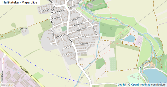 Halštatská - mapa ulice