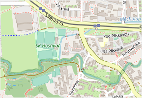 Hálův statek v obci Praha - mapa ulice