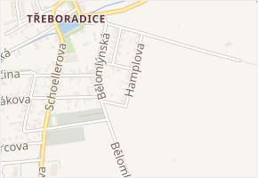 Hamplova v obci Praha 6 - mapa ulice