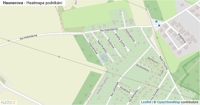 Haunerova - mapa podnikání