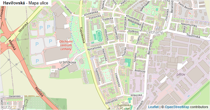 Havířovská - mapa ulice