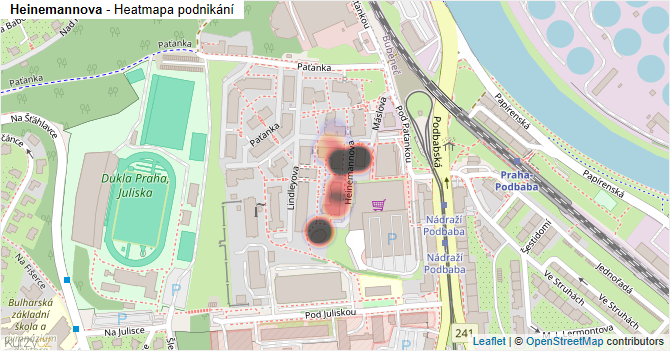 Heinemannova - mapa podnikání