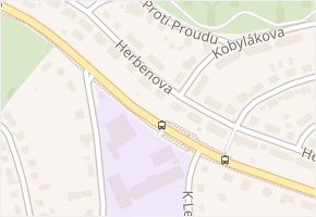 Herbenova v obci Praha - mapa ulice