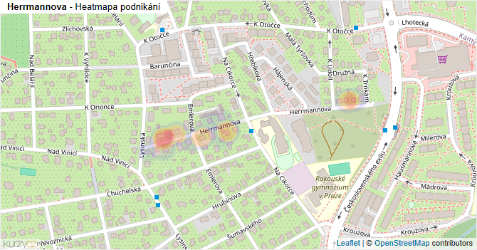 Herrmannova - mapa podnikání
