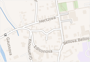 Hertzova v obci Praha 1 - mapa ulice