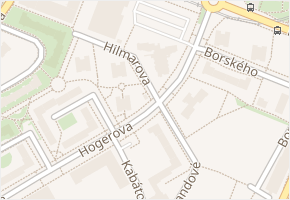 Hilmarova v obci Praha 6 - mapa ulice