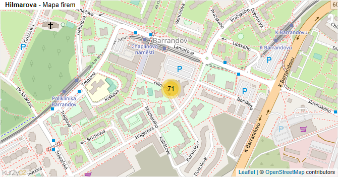 Hilmarova - mapa firem