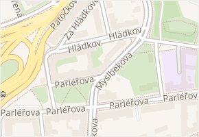 Hládkov v obci Praha 21 - mapa ulice