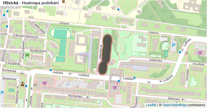 Hlivická - mapa podnikání
