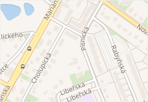 Hodkovická v obci Praha - mapa ulice