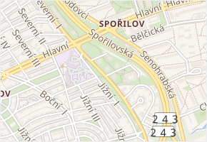 Holčovická v obci Praha 4 - mapa ulice
