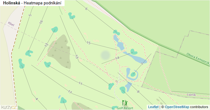 Holínská - mapa podnikání