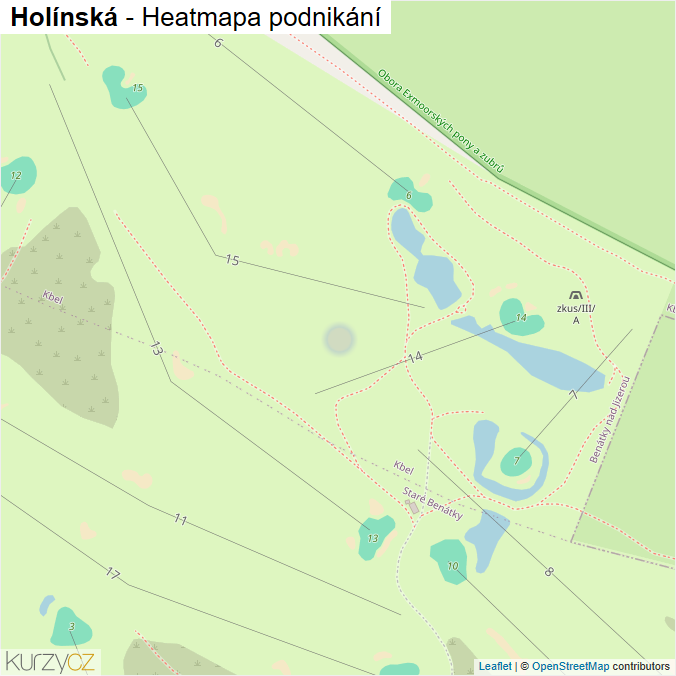 Mapa Holínská - Firmy v ulici.