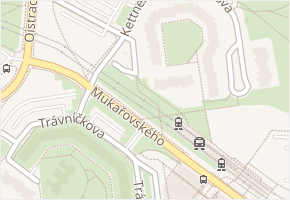 Horákova v obci Praha - mapa ulice