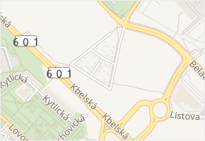 Hořická v obci Praha - mapa ulice