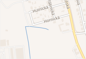 Hornická v obci Praha - mapa ulice