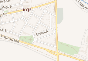 Horusická v obci Praha 7 - mapa ulice