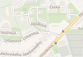 Hoškova v obci Praha 15 - mapa ulice