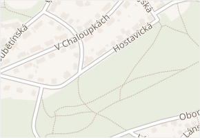 Hostavická v obci Praha - mapa ulice