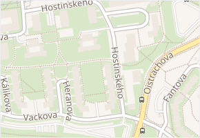 Hostinského v obci Praha - mapa ulice