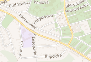 Hostišovská v obci Praha - mapa ulice