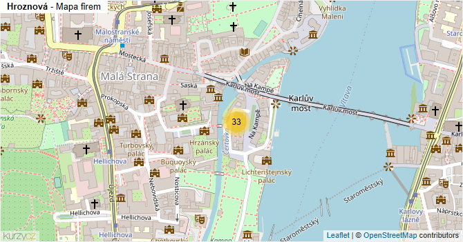 Hroznová - mapa firem