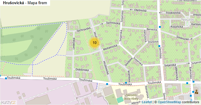 Hrušovická - mapa firem