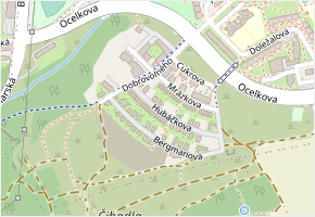 Hubáčkova v obci Praha 5 - mapa ulice