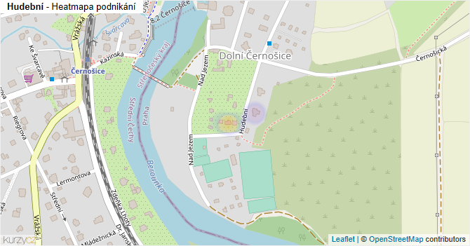 Hudební - mapa podnikání