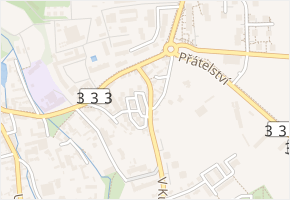 Hulanova v obci Praha - mapa ulice