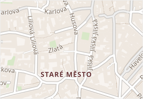 Husova v obci Praha 13 - mapa ulice