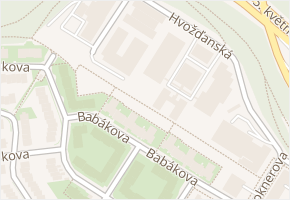 Hvožďanská v obci Praha - mapa ulice
