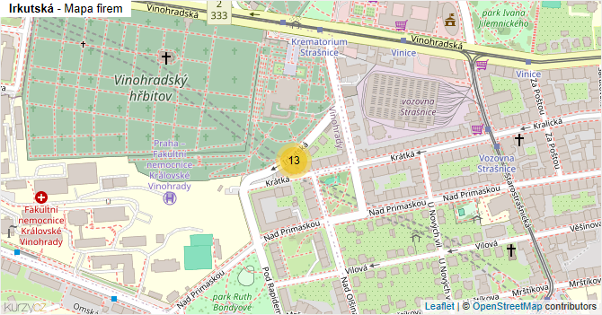 Irkutská - mapa firem