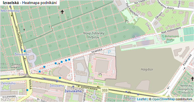 Izraelská - mapa podnikání