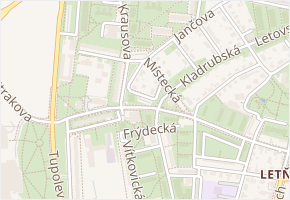 Jablunkovská v obci Praha 6 - mapa ulice