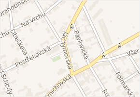 Jáchymovská v obci Praha - mapa ulice